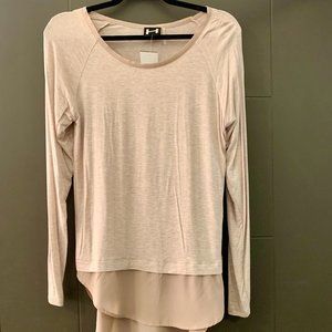 H by Bordeaux Women Tan/Almond Long Sleeve Top L